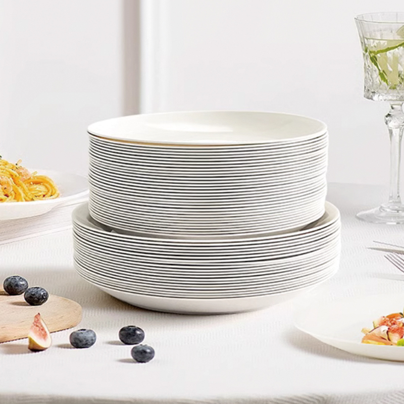 Molde para plato de PP relleno de cáscara de arroz de Ø150 mm